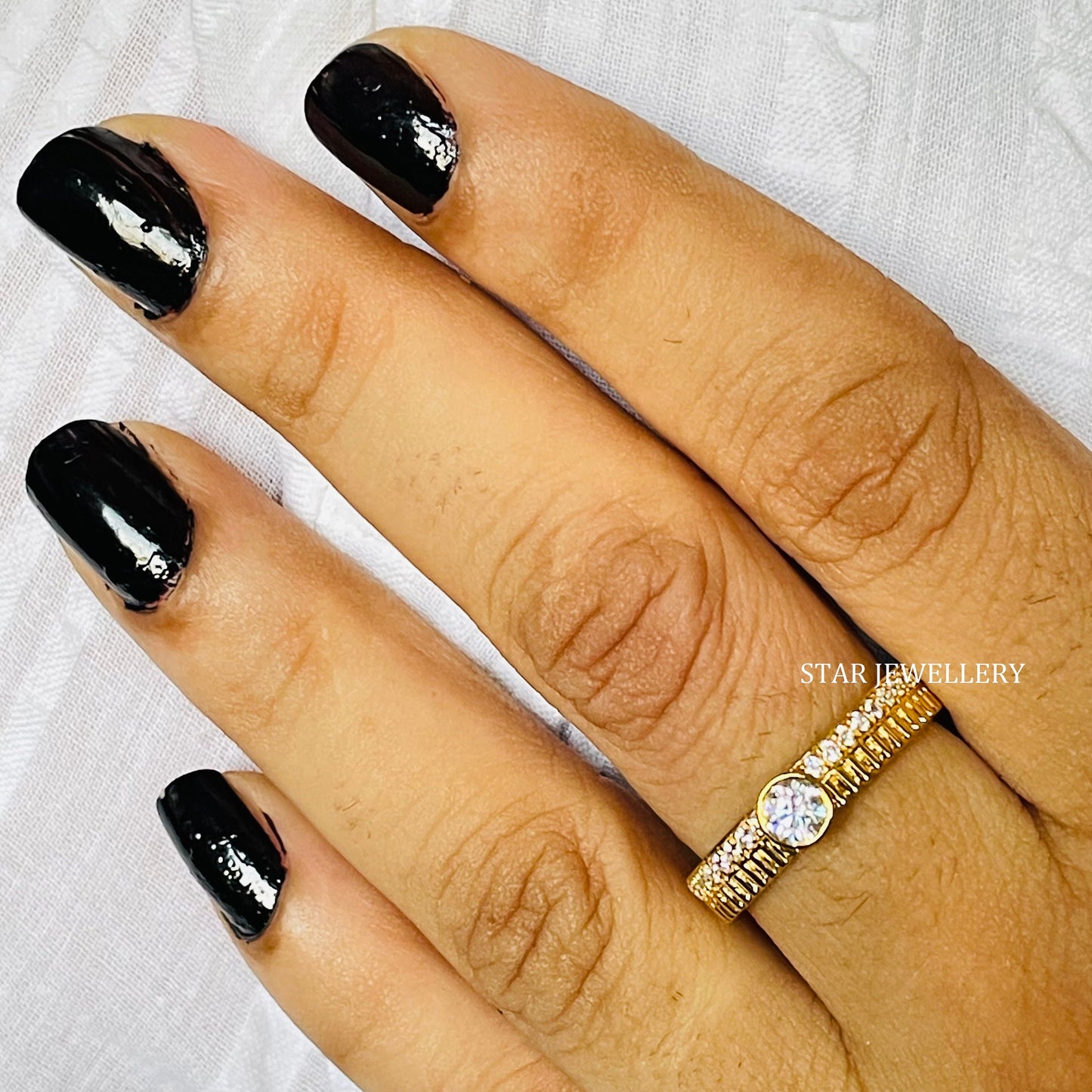Bezel Set Single Stone Lab Grown Diamond Ring
