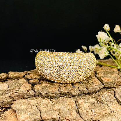 Natural Diamond Cloud Ring