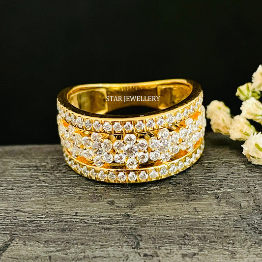 Lab Grown Diamond Flower Wedding Proposal Ring