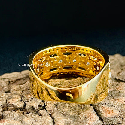 Lab Grown Diamond Flower Wedding Proposal Ring