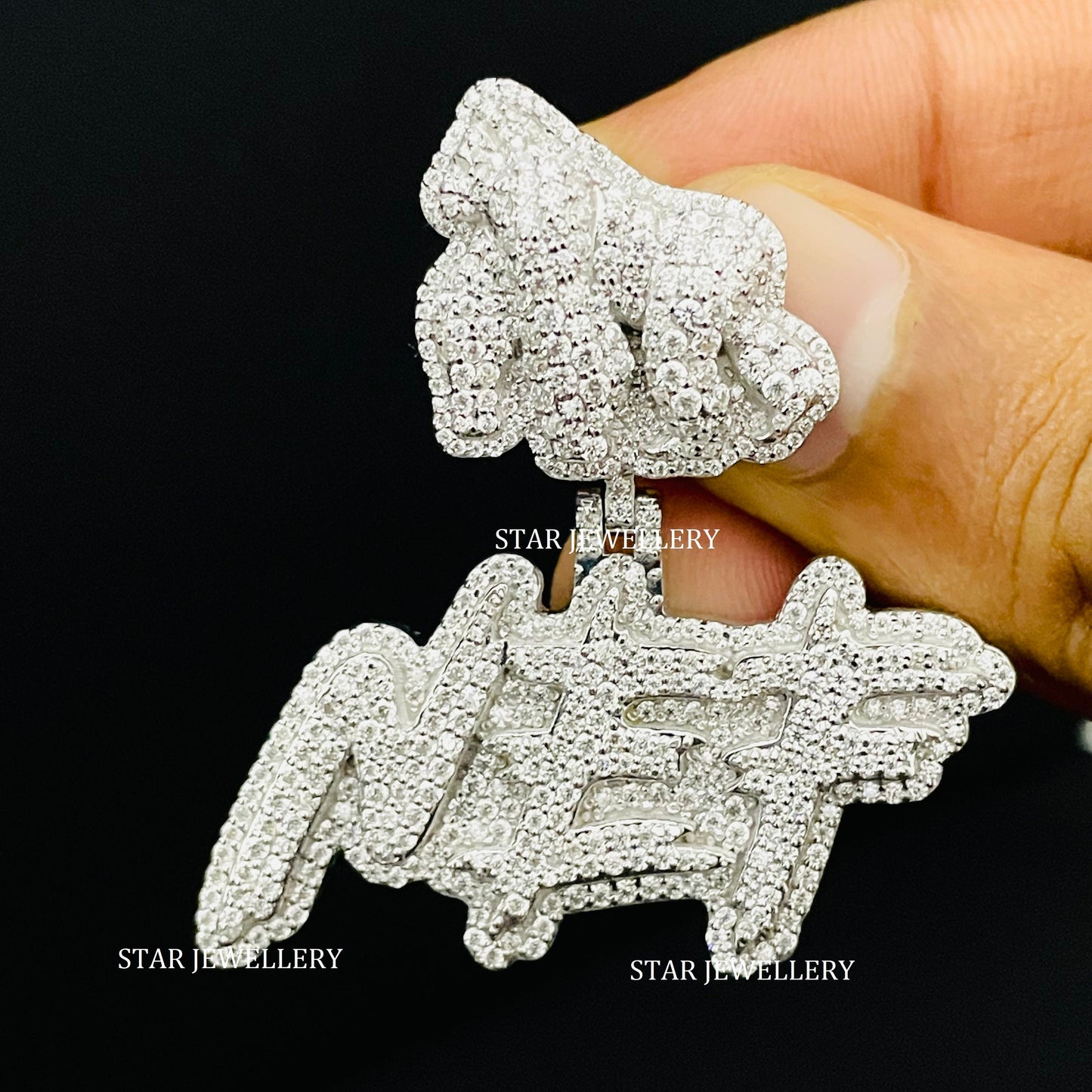 VVS Moissanite Pendant with Custom APE Bail