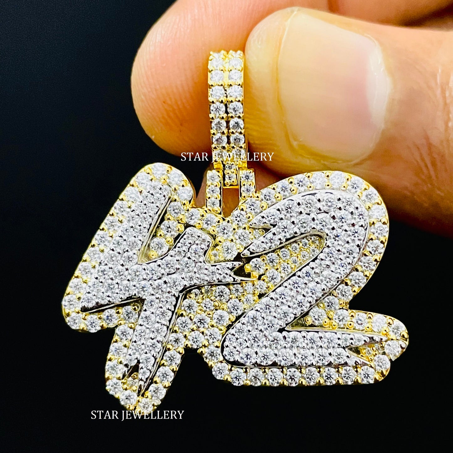 VVS Moissanite Silver Hip Hop Icedout Pendant