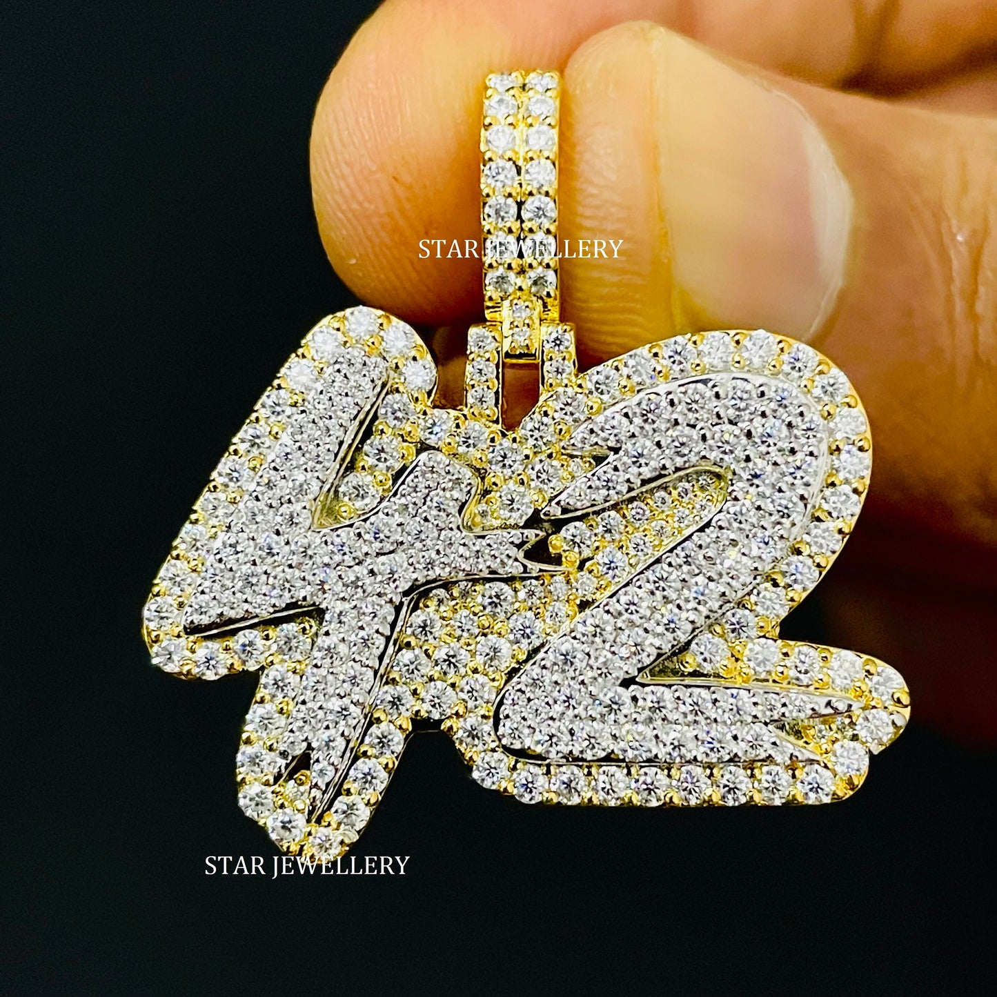 VVS Moissanite Silver Hip Hop Icedout Pendant