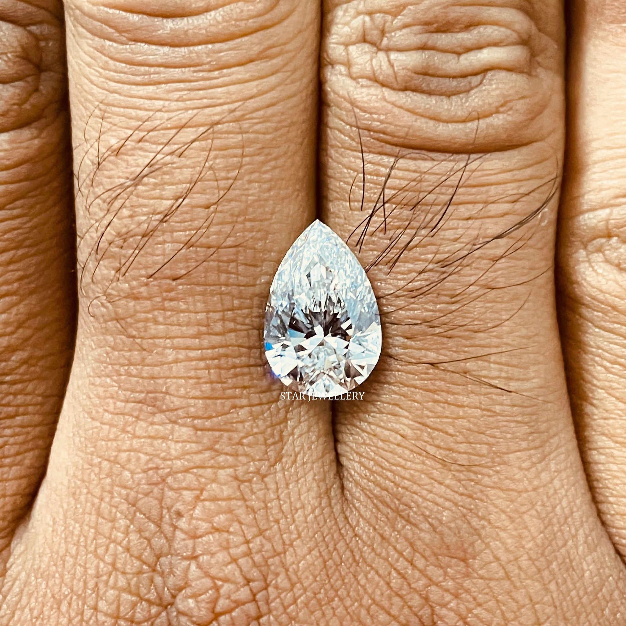 IGI Certified CVD Lab Grown 4 Ct Pear Cut E/VS Loose Diamond