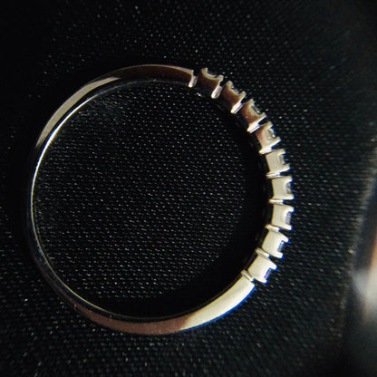 Nine Diamond Eternity Wedding Band Ring