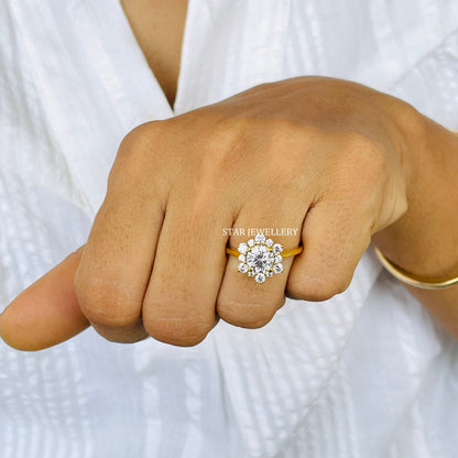 1.00 ct IGI Certified Lab Grown Diamond Halo Engagement Ring
