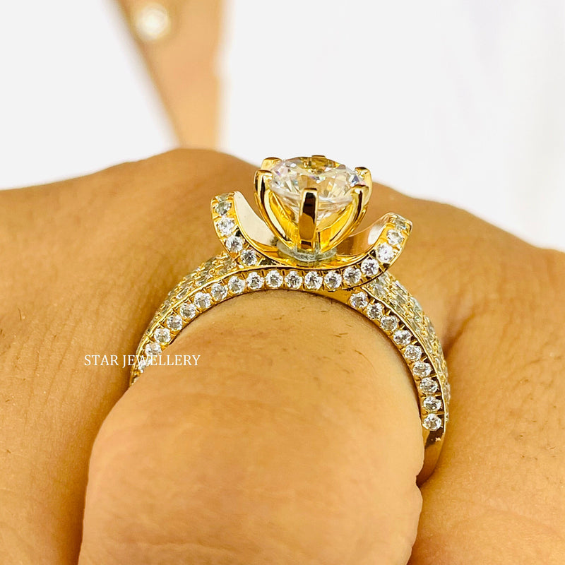 1.00 ct IGI certified round lab-grown diamond solitaire engagement ring by STAR JEWELLERY