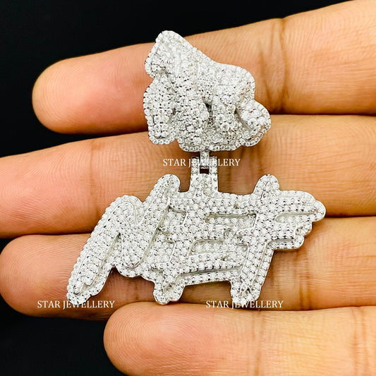 VVS Moissanite Pendant with Custom APE Bail