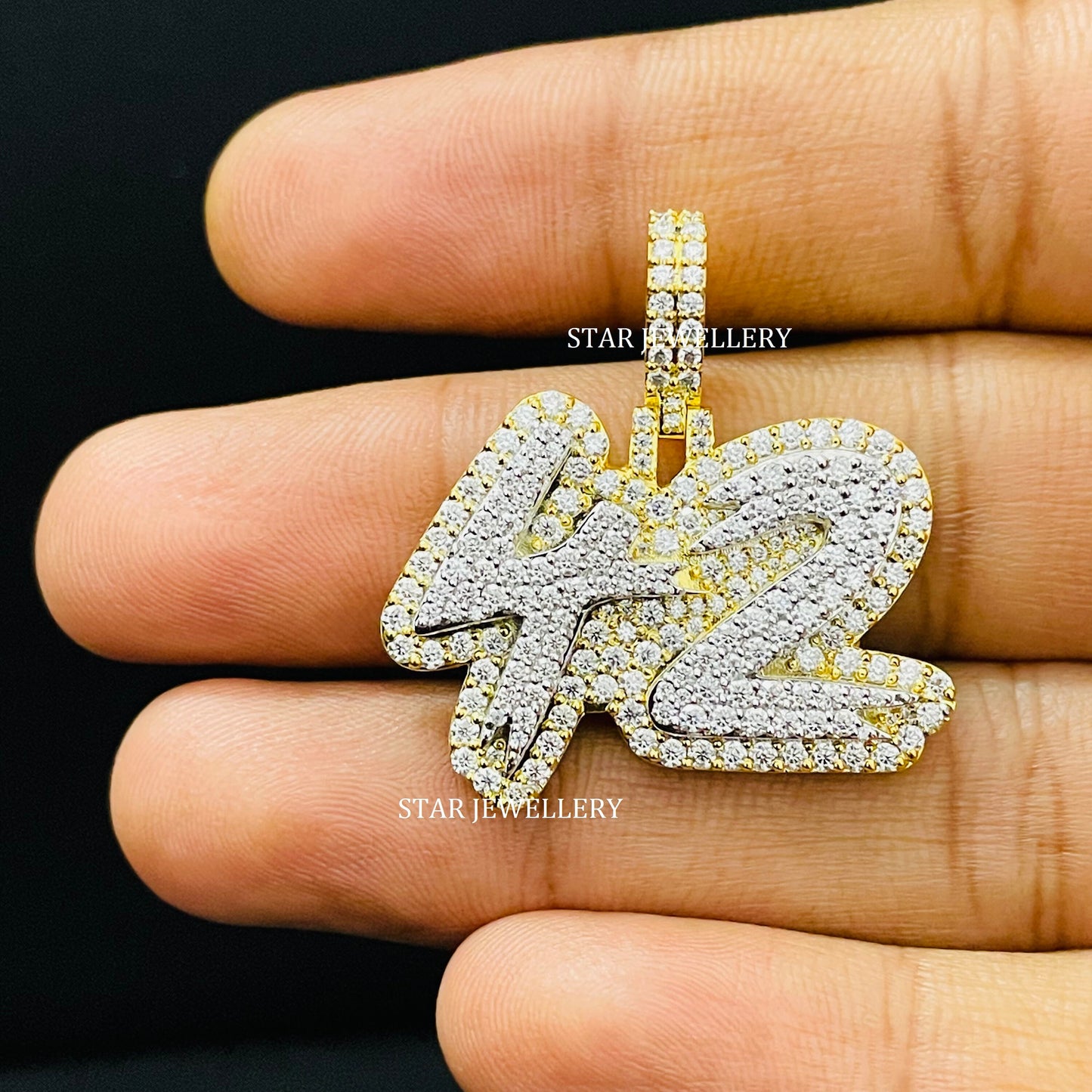 VVS Moissanite Silver Hip Hop Icedout Pendant