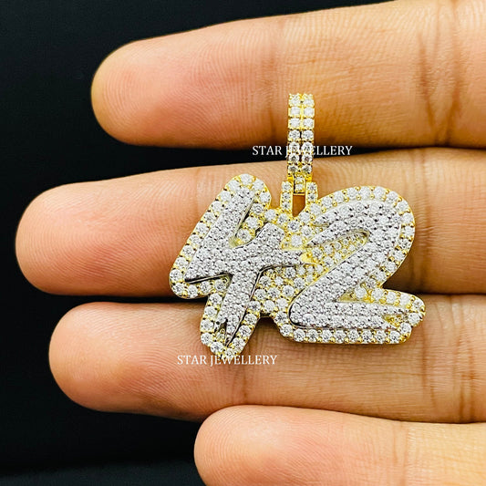 VVS Moissanite Silver Hip Hop Icedout Pendant