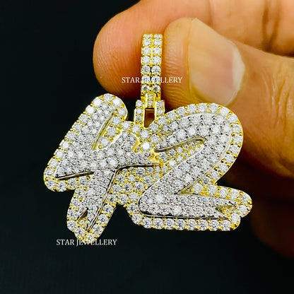 VVS Moissanite Silver Hip Hop Icedout Pendant