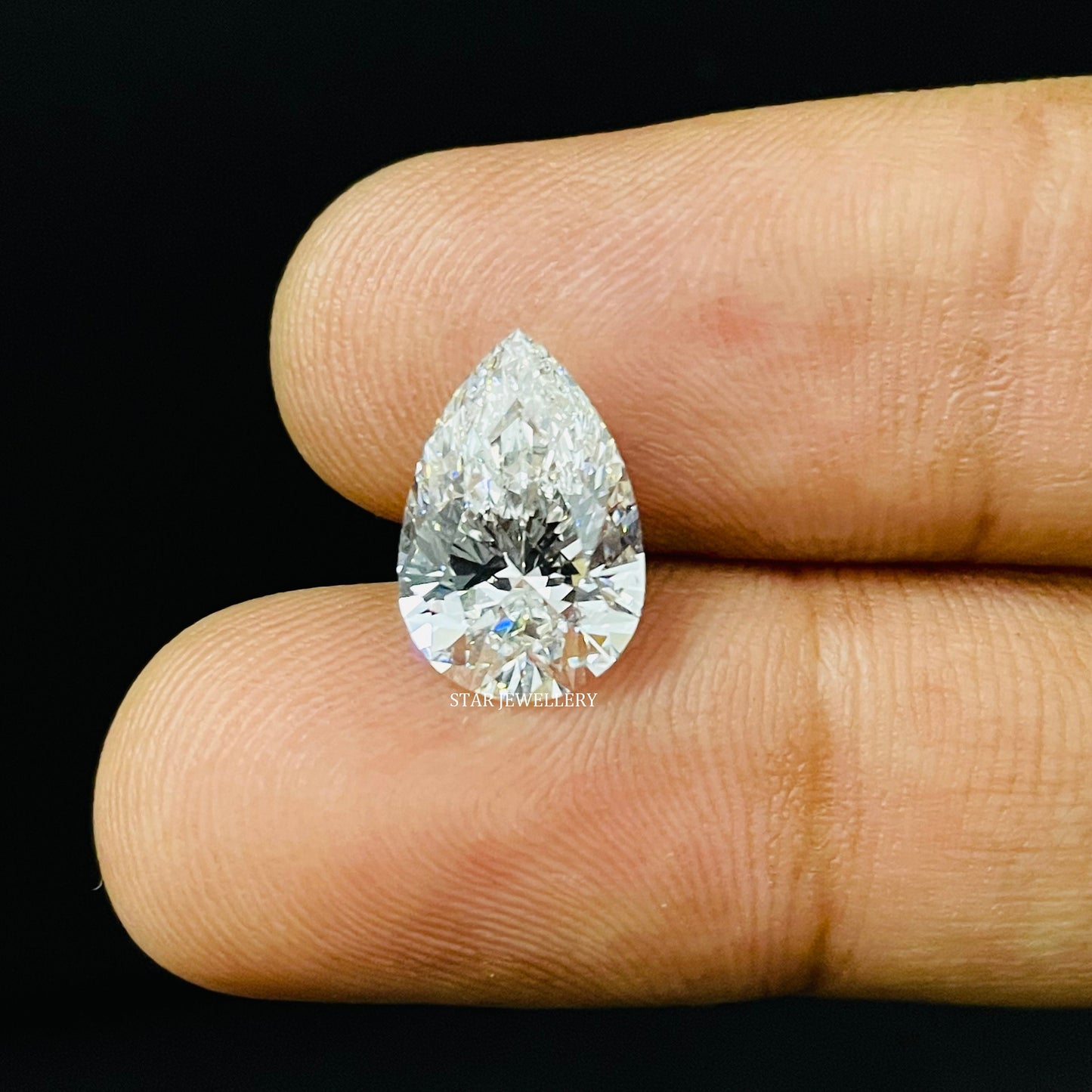 IGI Certified CVD Lab Grown 4 Ct Pear Cut E/VS Loose Diamond