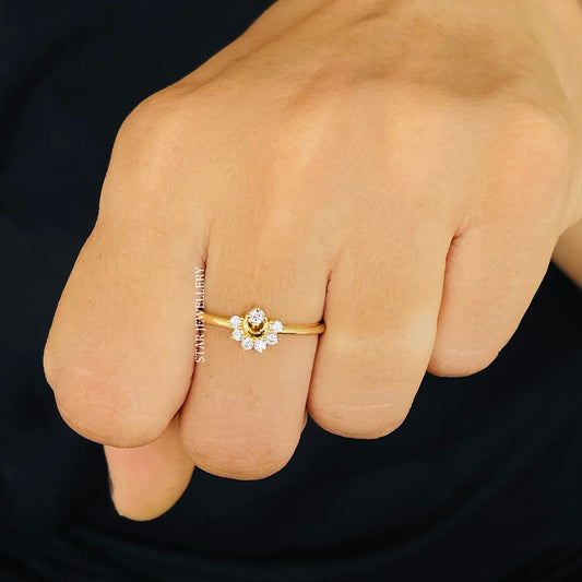 Sunrise Natural Diamond Ring