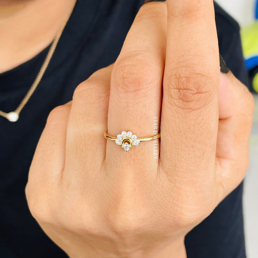 Sunrise Natural Diamond Ring