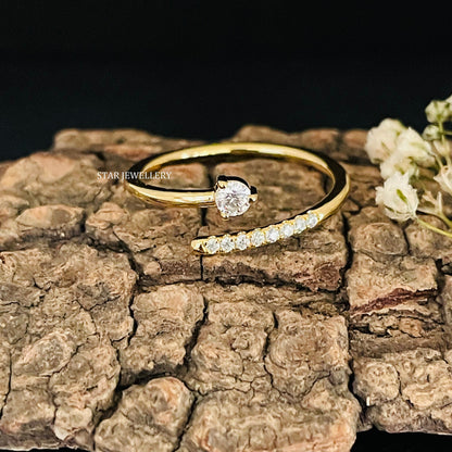 Diamond Open Wrap Around Ring