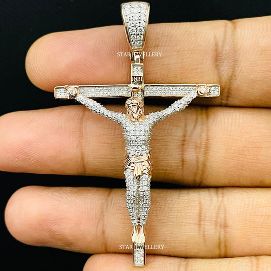 VVS Moissanite 925 Sterling Silver Jesus Pendant