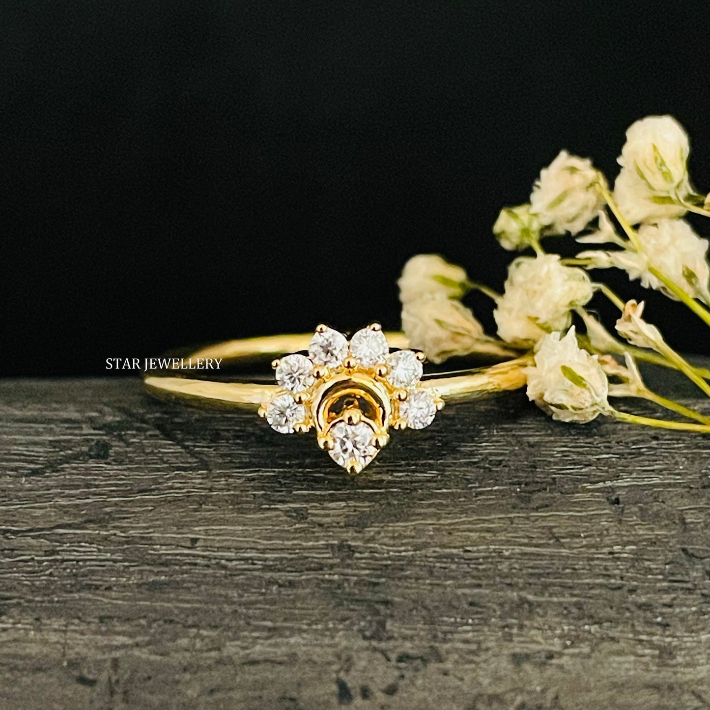 Sunrise Natural Diamond Ring