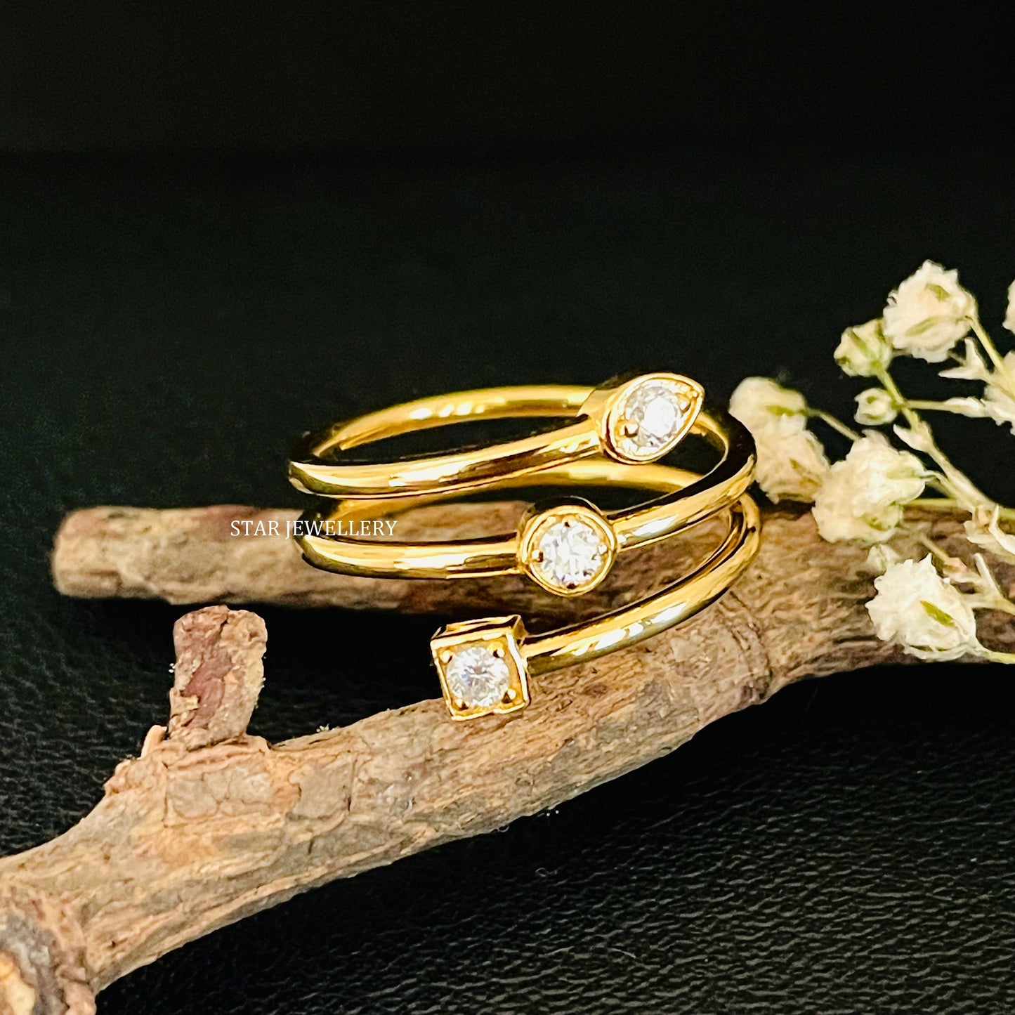 Diamond Open Wrap Around Ring