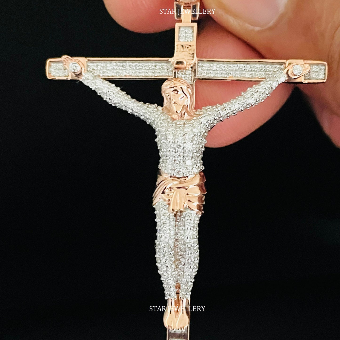 VVS Moissanite 925 Sterling Silver Jesus Pendant