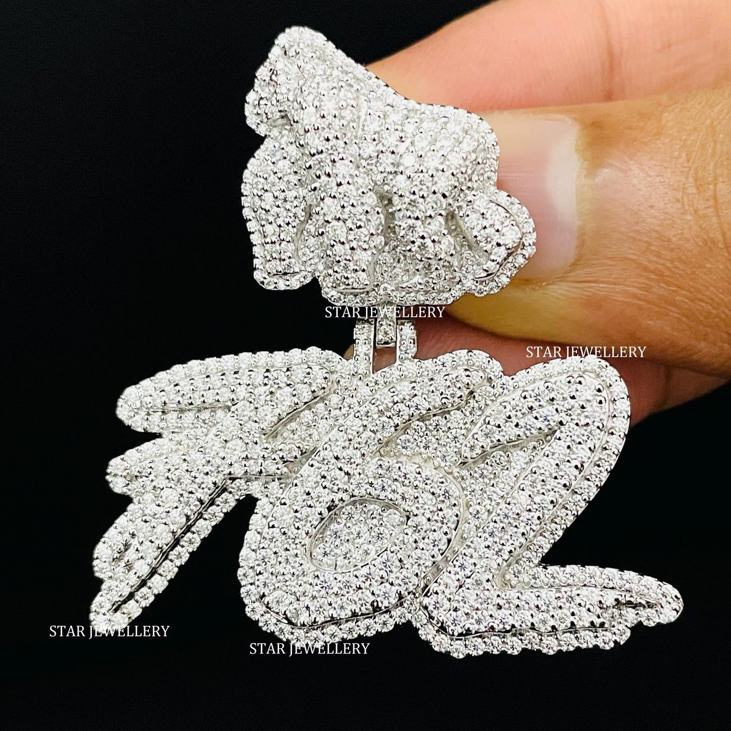 VVS Moissanite Pendant with Custom APE Bail