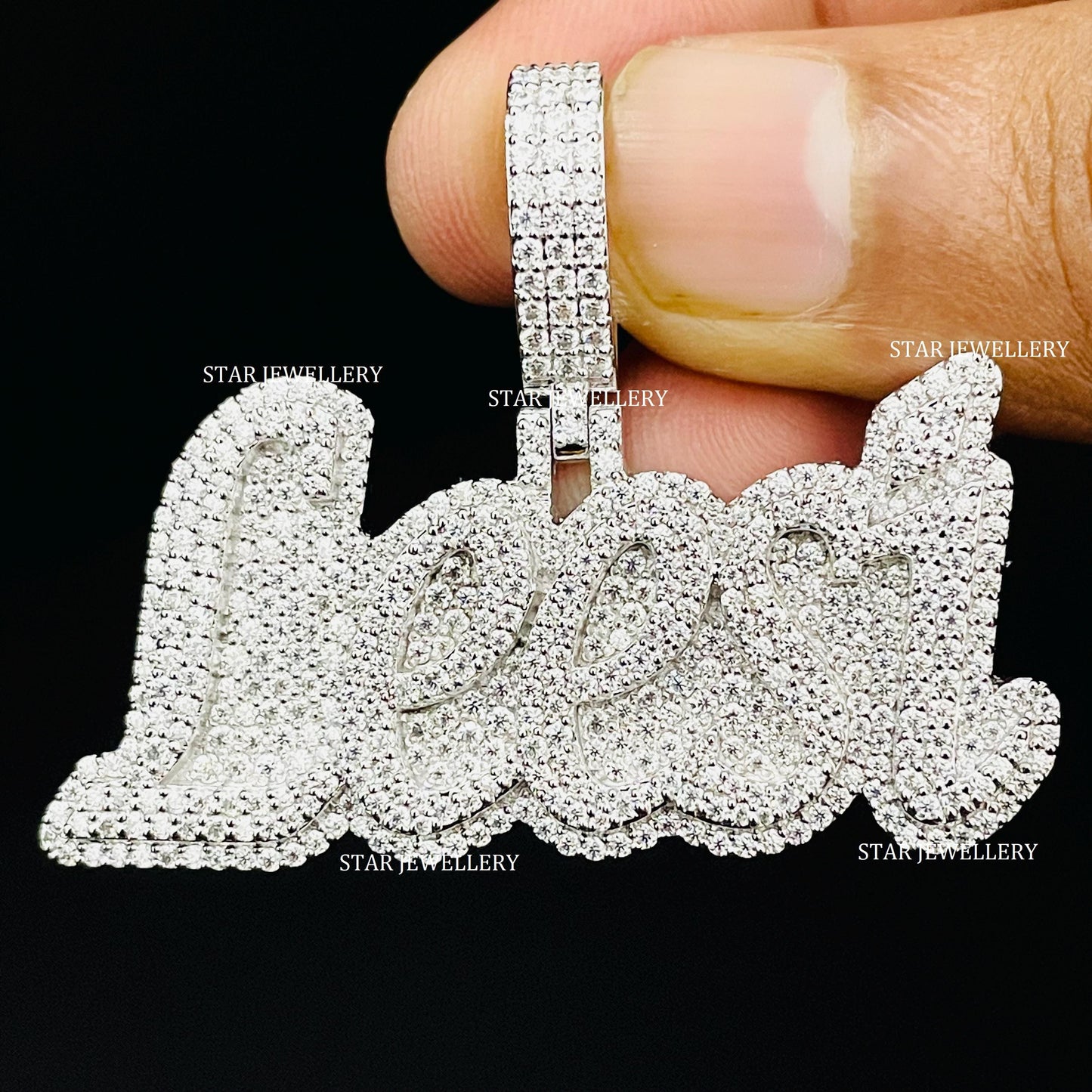 VVS Moissanite Custom Icedout Pendant
