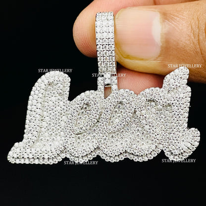 VVS Moissanite Custom Icedout Pendant