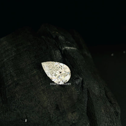 4.00 Ct Pear Cut CVD Lab Grown IGI Certified Diamond