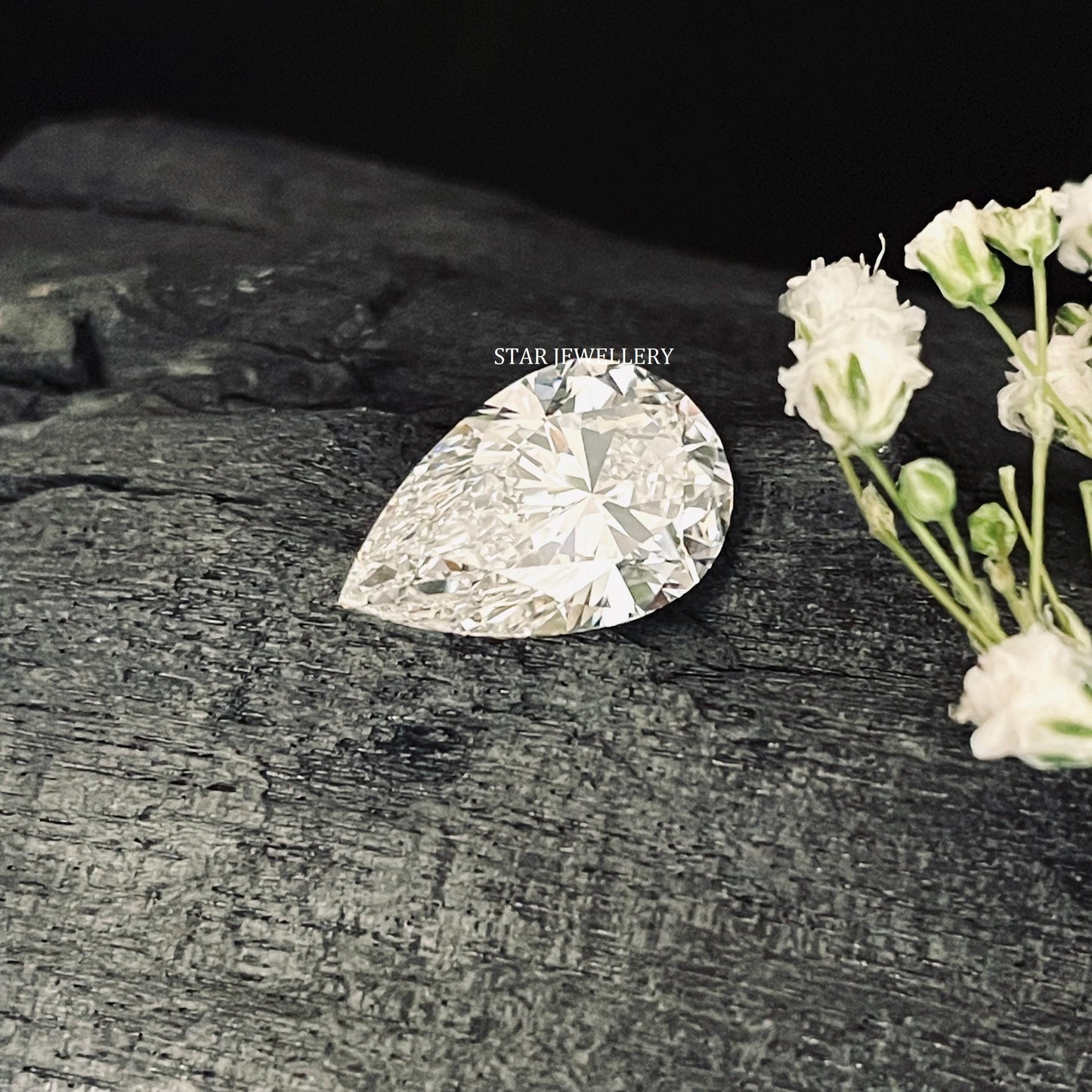 4.00 Ct Pear Cut CVD Lab Grown IGI Certified Diamond