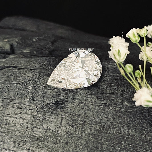 4.00 Ct Pear Cut CVD Lab Grown IGI Certified Diamond