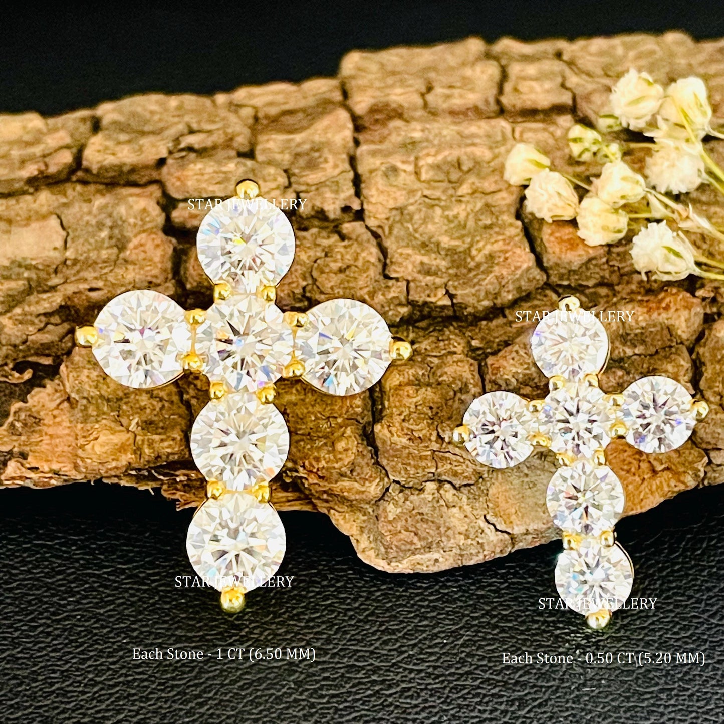 CVD Lab Grown Diamond Cross Pendant