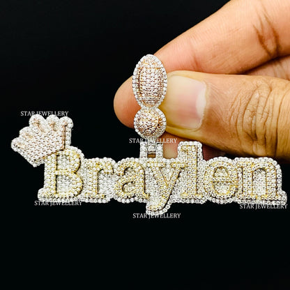 Silver Hip Hop VVS Moissanite Icedout Pendant