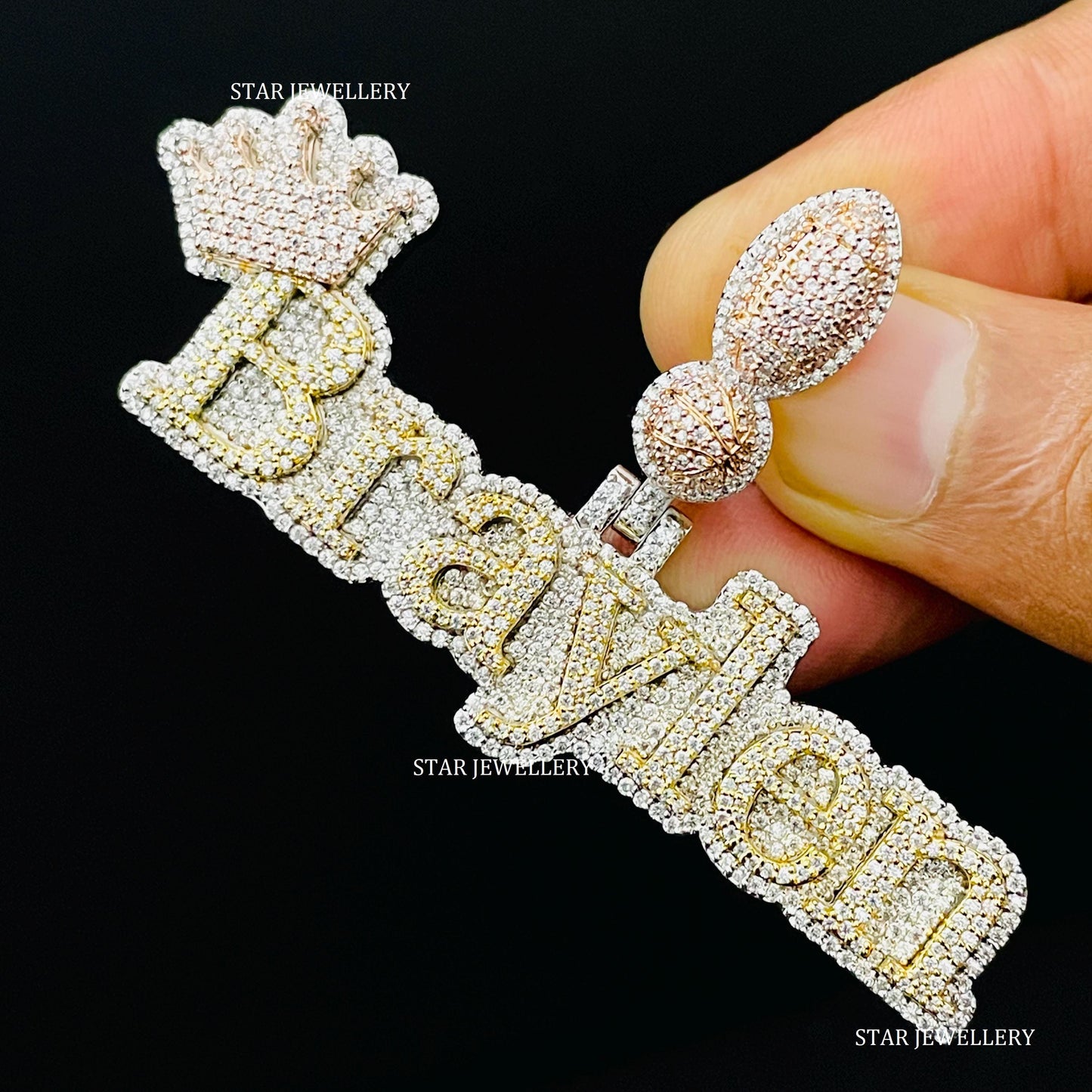 Silver Hip Hop VVS Moissanite Icedout Pendant