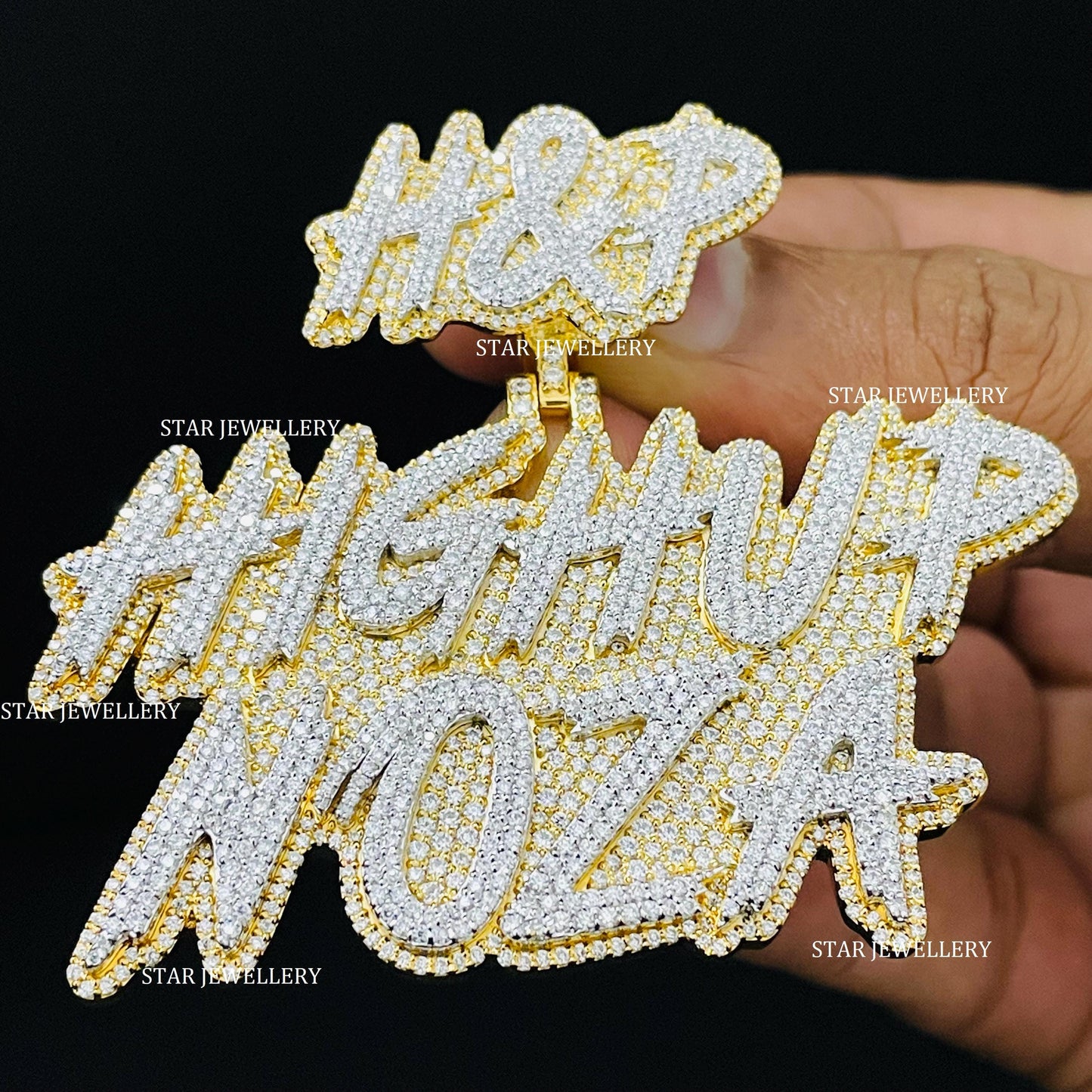 VVS Moissanite Custom Icedout Pendant