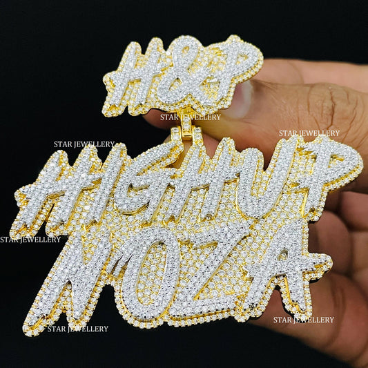 VVS Moissanite Custom Icedout Pendant