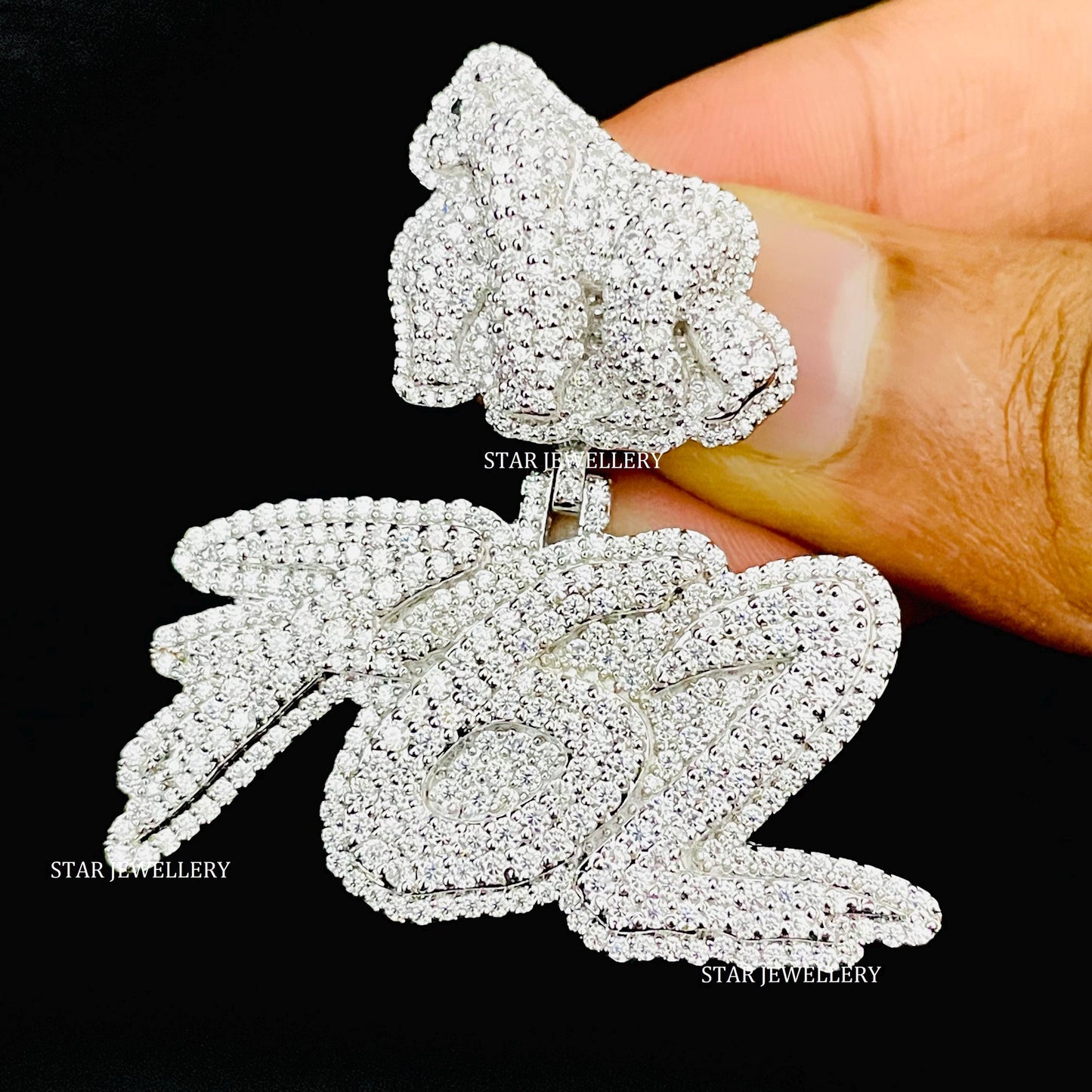 VVS Moissanite Pendant with Custom APE Bail