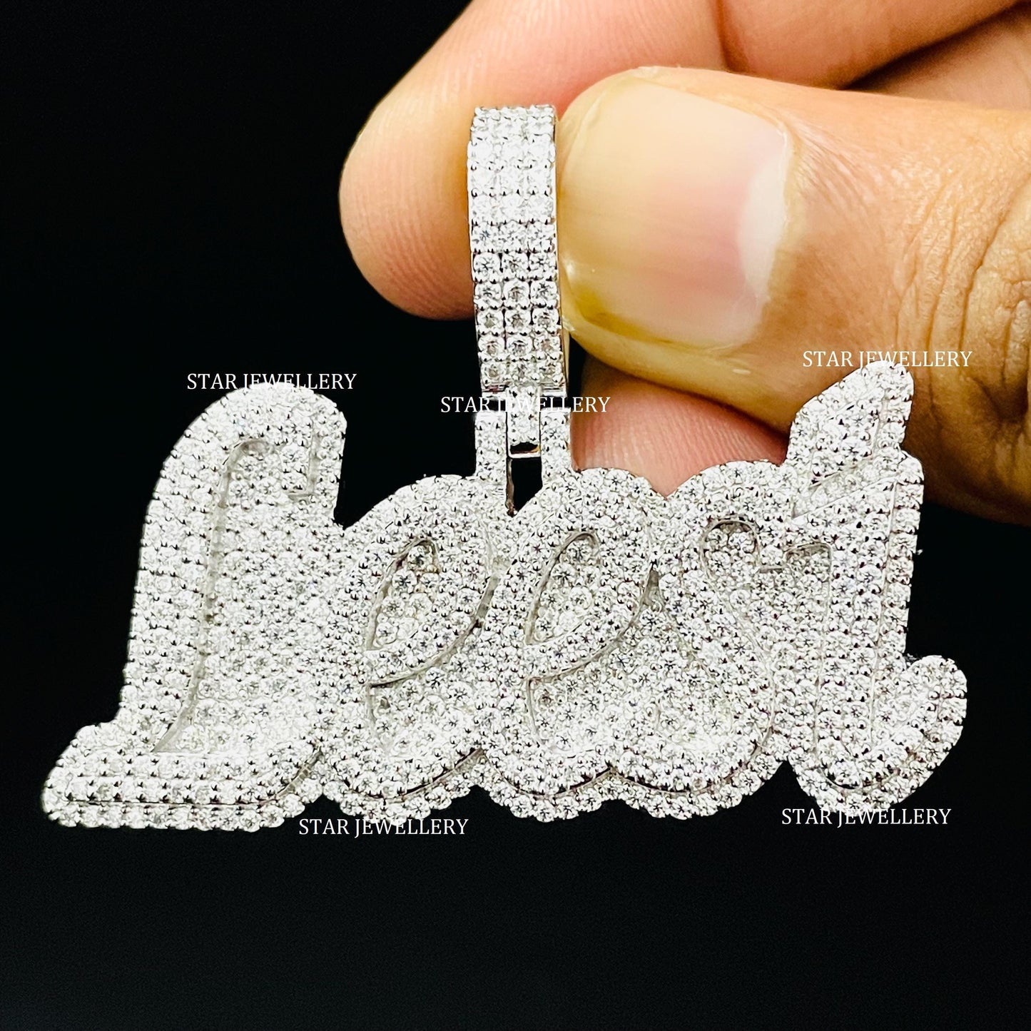 VVS Moissanite Custom Icedout Pendant