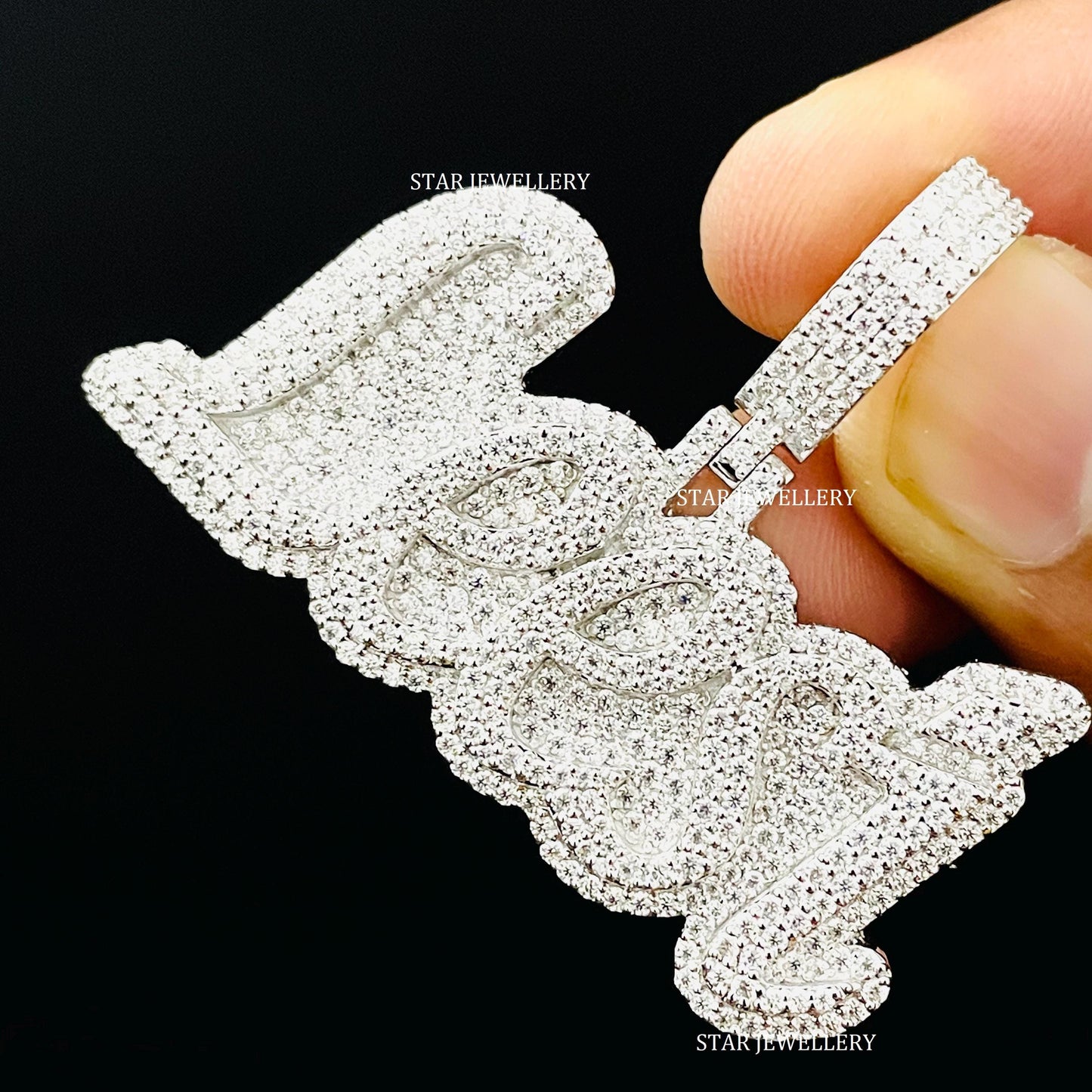 VVS Moissanite Custom Icedout Pendant