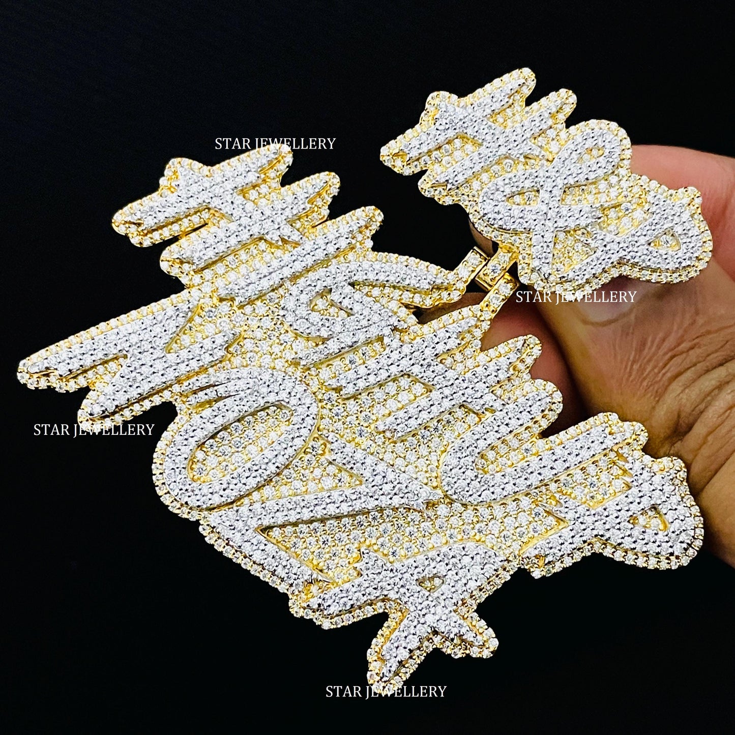 VVS Moissanite Custom Icedout Pendant