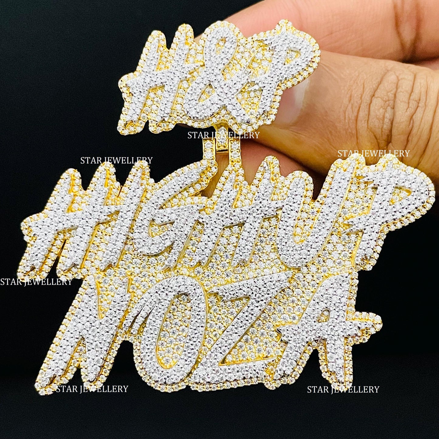 VVS Moissanite Custom Icedout Pendant