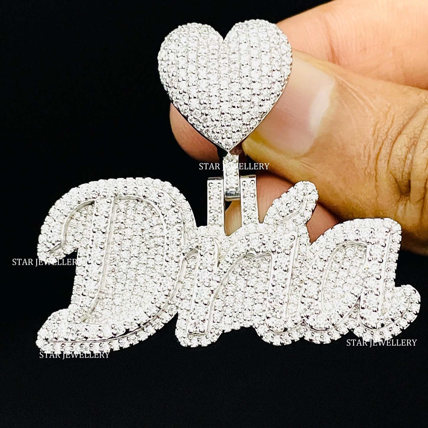 Custom VVS Moissanite Icedout Letter Pendant