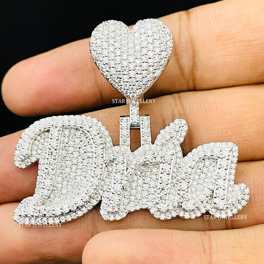 Custom VVS Moissanite Icedout Letter Pendant