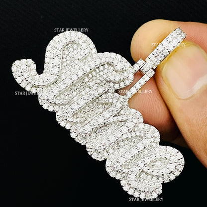 VVS Moissanite Custom Icedout Pendant