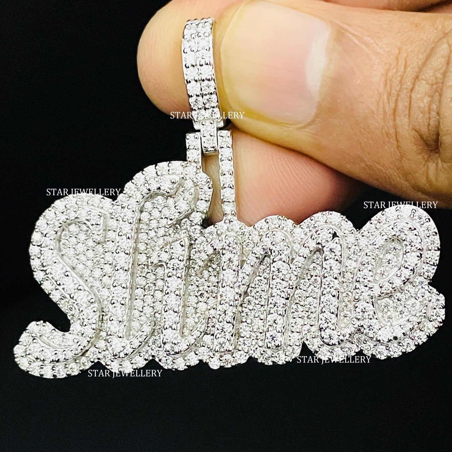 VVS Moissanite Custom Icedout Pendant