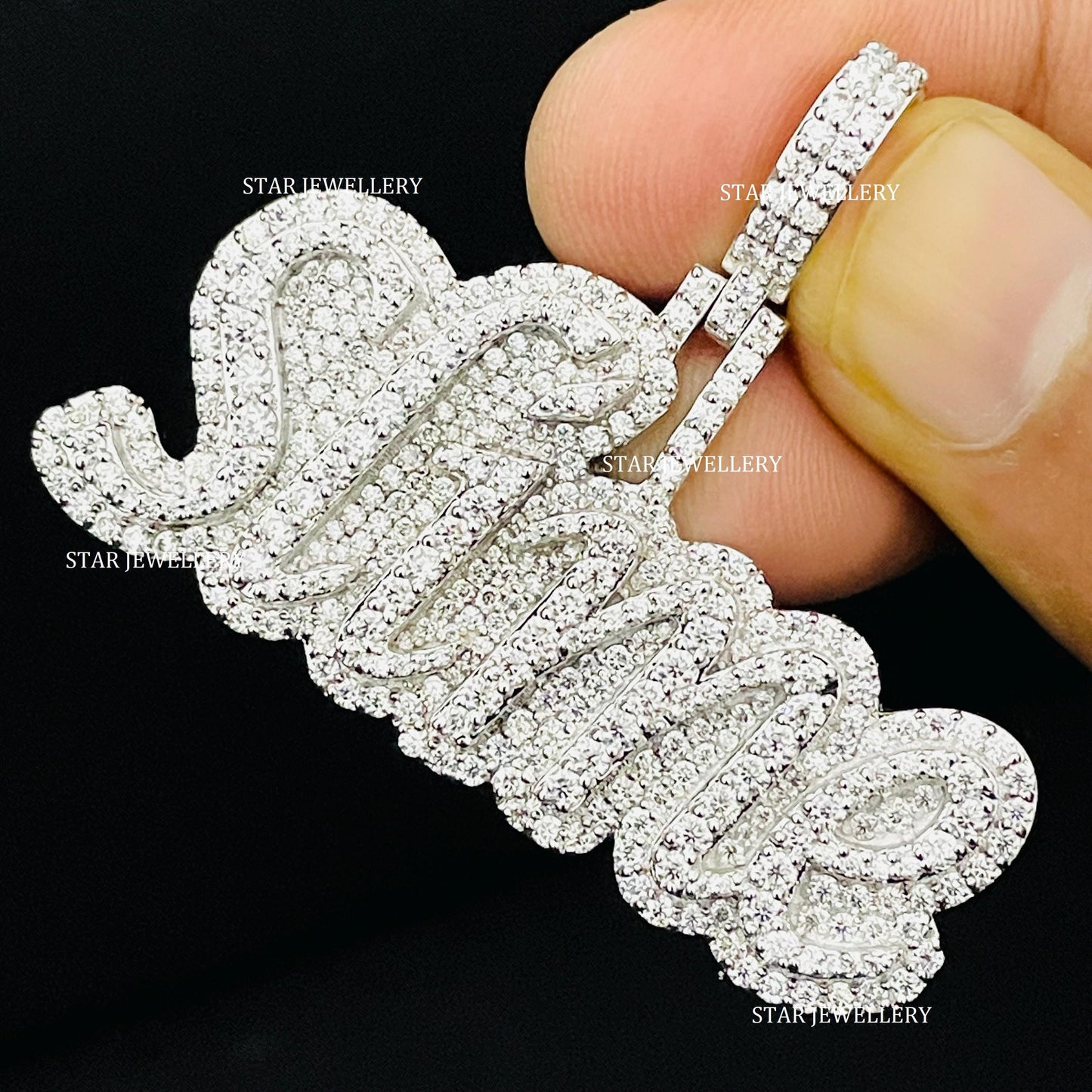 VVS Moissanite Custom Icedout Pendant