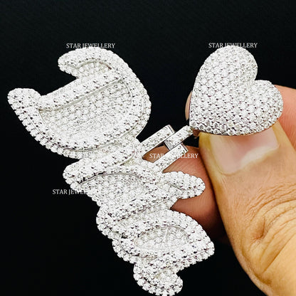 Custom VVS Moissanite Icedout Letter Pendant