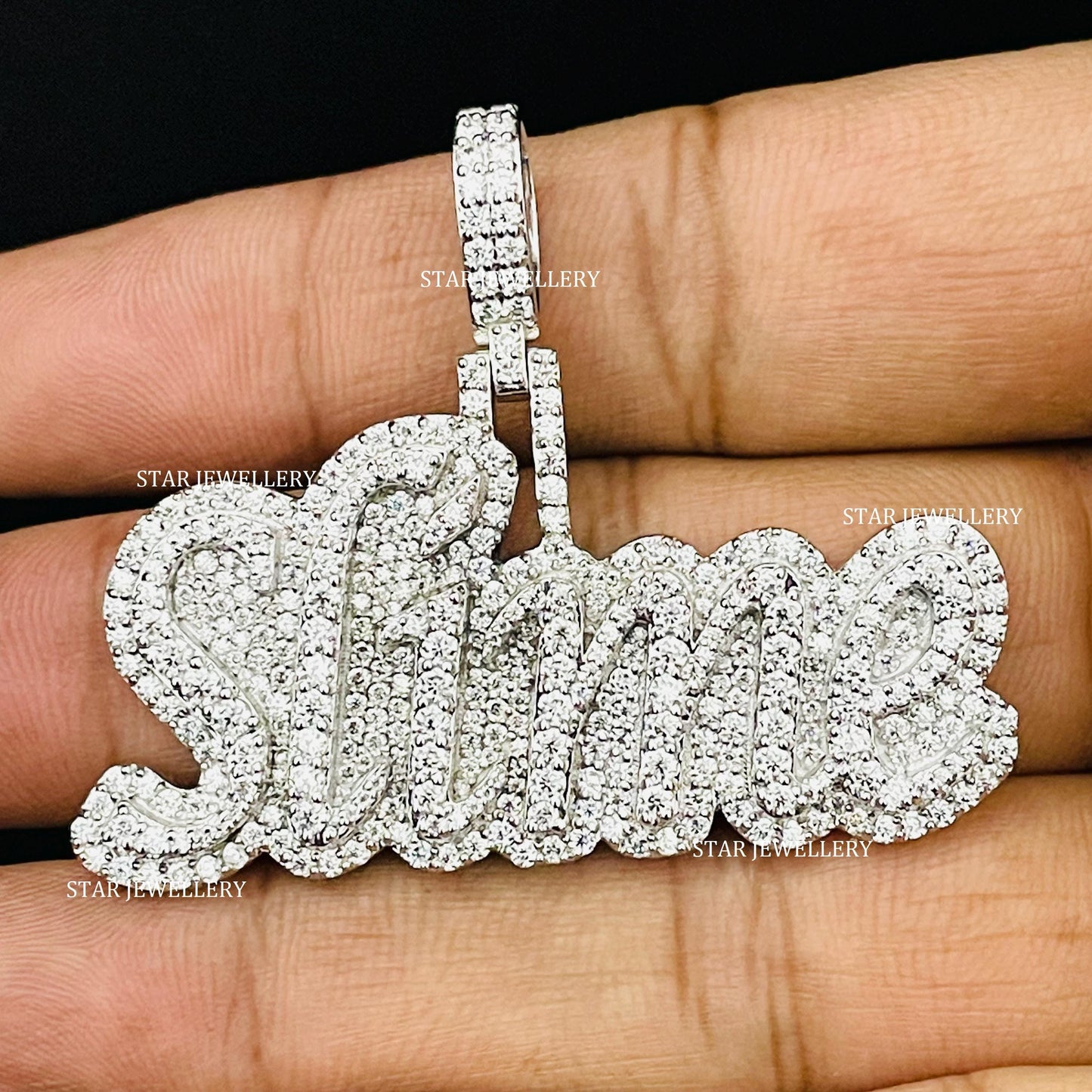 VVS Moissanite Custom Icedout Pendant