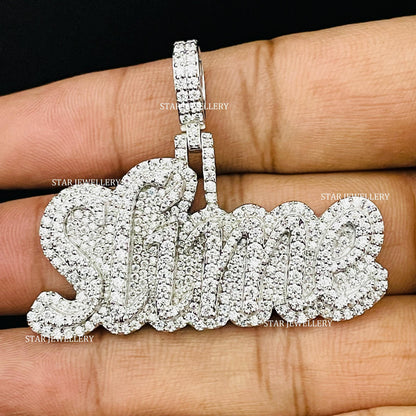 VVS Moissanite Custom Icedout Pendant