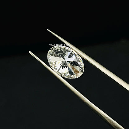 IGI Certified 2.50 Ct CVD Lab Oval Cut Loose Diamond
