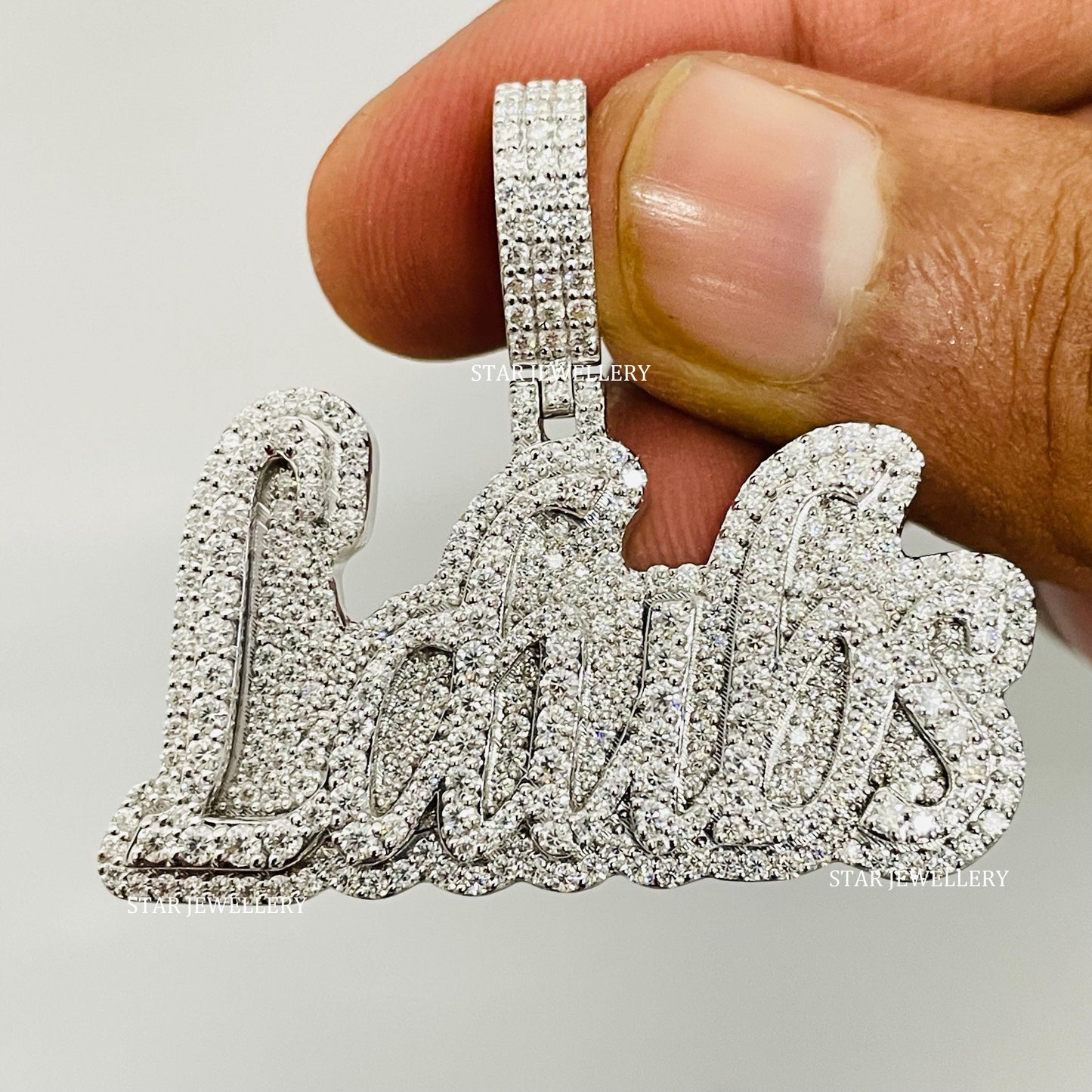 Custom Letter VVS Moissanite Pendant