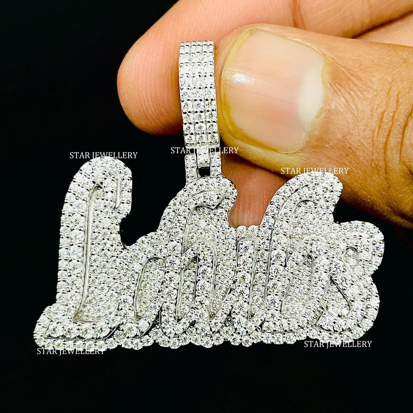Custom Letter VVS Moissanite Pendant